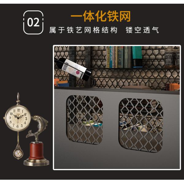 Retailer Shops Metal Reception Table Industrial Metal Wood Table for Minibar Coffee Shop
