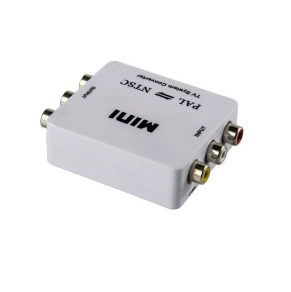 PAL60 NTSC 3.58 SECAM To PAL MINI TV System Audio Video Converter