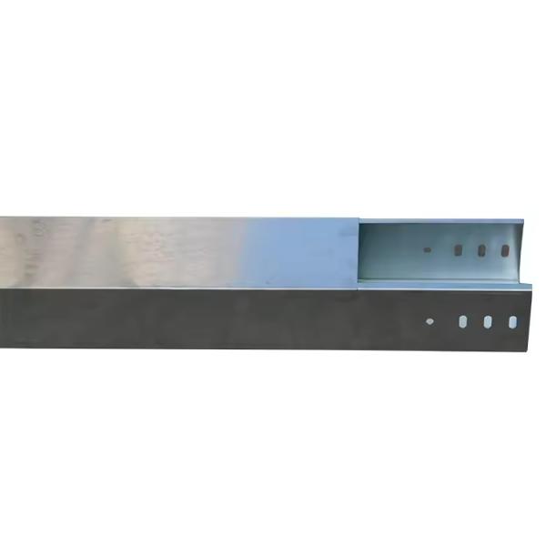 Heavy Duty Silver Galvanized Cable Tray With Custom Lengths And Extrusion Craft