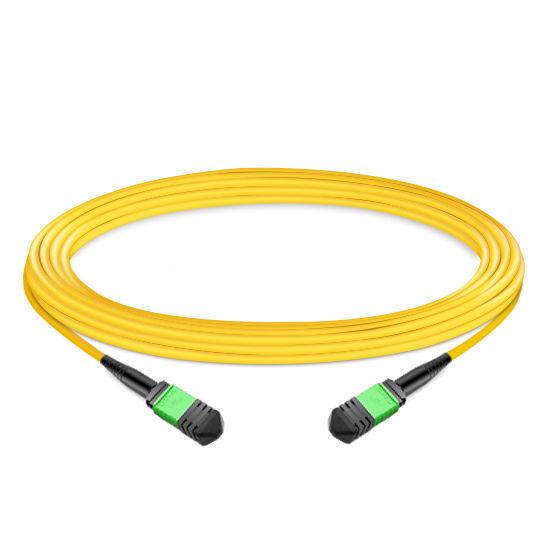 7m (23ft) 12 Fibers Female to Female MPO Patch Cable Polarity B LSZH OS2 9/125 Single Mode