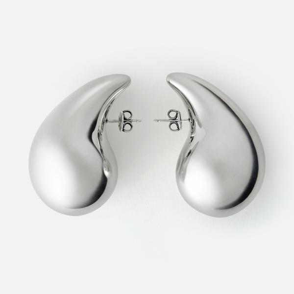 Lightweight 18K Gold Plated Large Drop Ladies Earrings Jewelry in 925 Sterling Silver