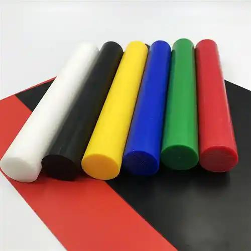 1mm 5mm 25mm Nylon PVC Round Rod Extrusion Natural Cast Plastic