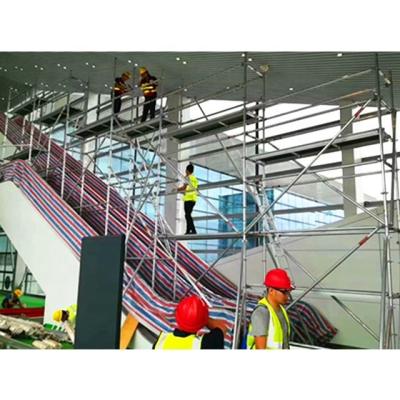Cusomized Aluminium Mobile Tower Cantilever Scaffold Platform For Escalator Maintenance