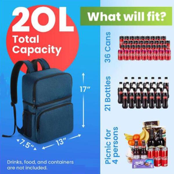 Охладитель человека OEM 4 многоразовый изолированный кладет рюкзак в мешки нося пикника хранения еды