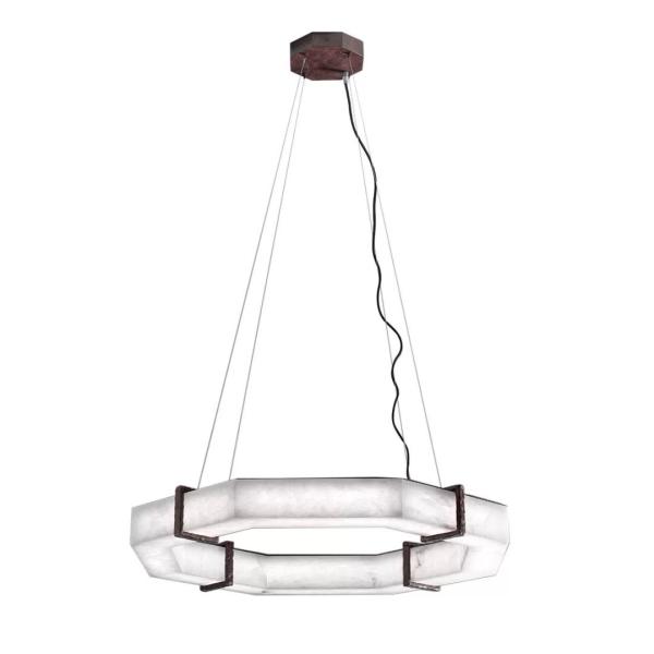 Spanish Marble Spectacular Alabaster Chandelier Large Alabaster Infinity Chandelier Marble Pendant Lighting Home Decor