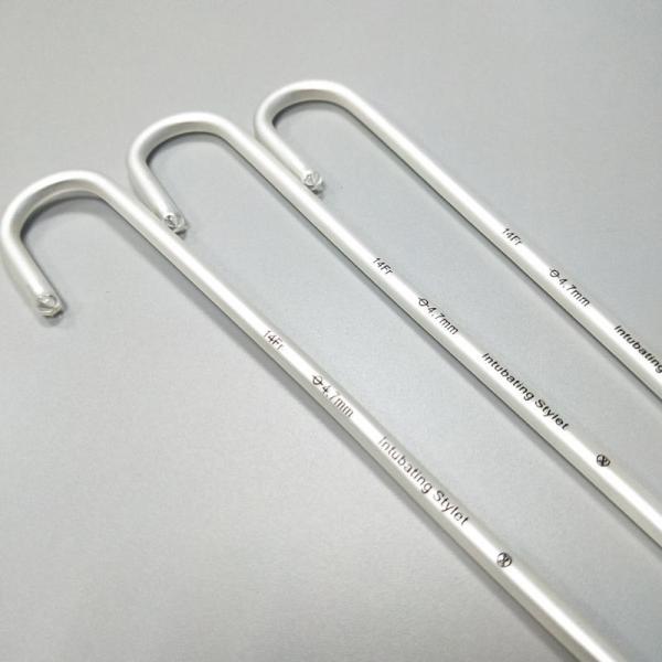 Malleable Aluminum Wire PVC Endotracheal Intubation Stylet With Soft Tip