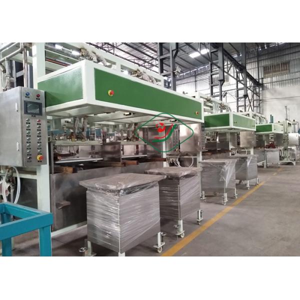 Auto Paper Pulp Moulding Machine Two Stations 100~150 kg/h Capacity