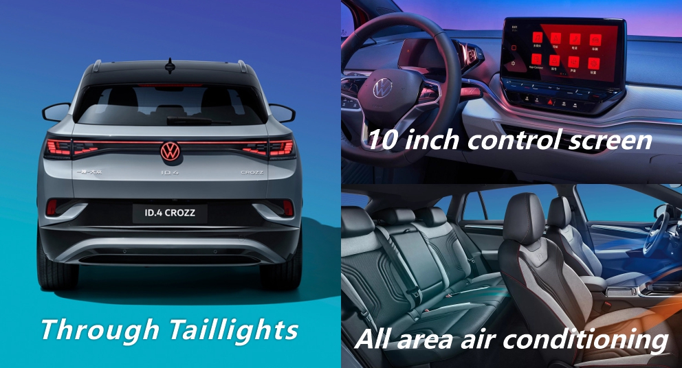 Полностью электрический автомобиль-ev Suv ID4 Crozz Pro с Openable крышей с окошком для семейного предприятия