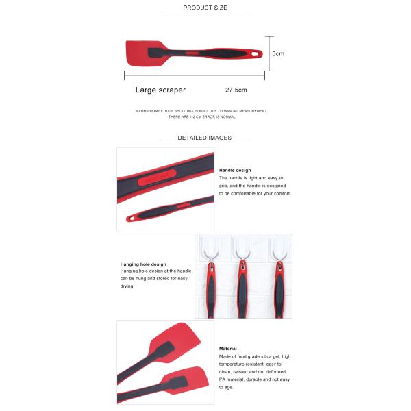 Стандарт LFGB не вставляет шпатель тернера силикона 11 части