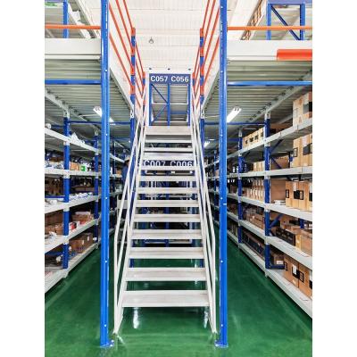 3500-9000mm Height Warehouse Rack for Chemical Plant Tools Storage Mezzanine Shelving