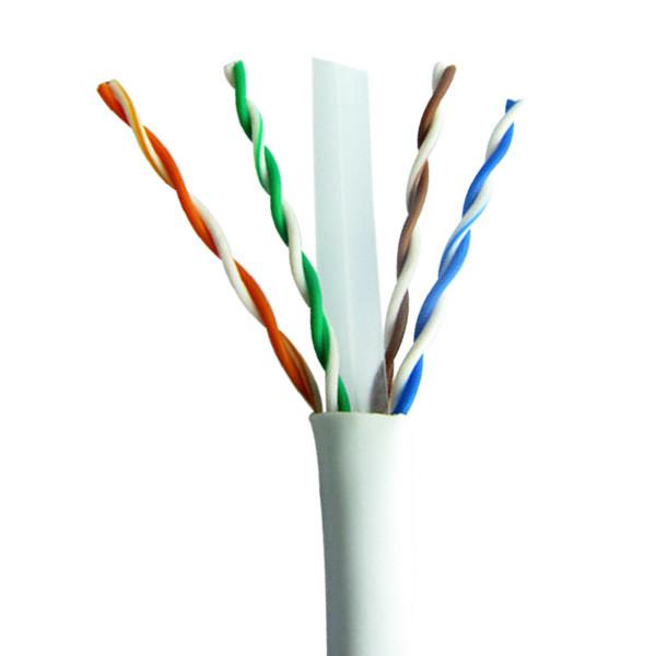 CAT6 Ethernet Network UTP Cable 23AWG White PVC Plenum 500FT