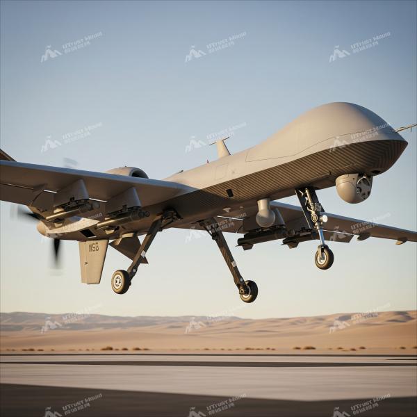 UAV militar Molde de equipo de aterrizaje de fibra de carbono 500 mm Resistencia al impacto