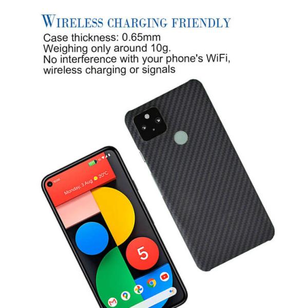 Случай пиксела 4a 5g Aramid Google предохранения от военного материального волокна углерода полный