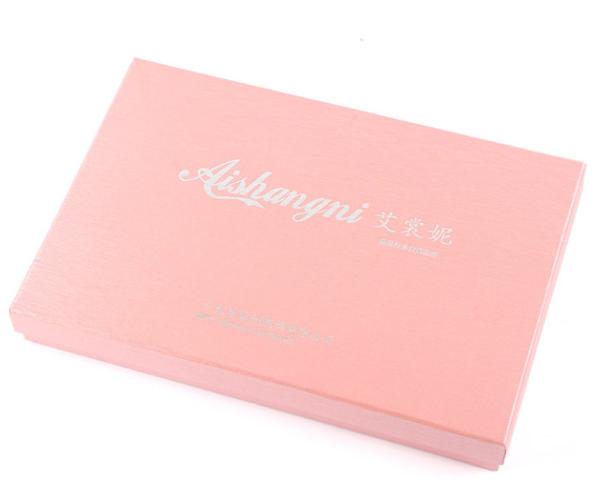 Tightly Bonded Rigid Cardboard Gift Boxes With Lid Silver Foil Stamping