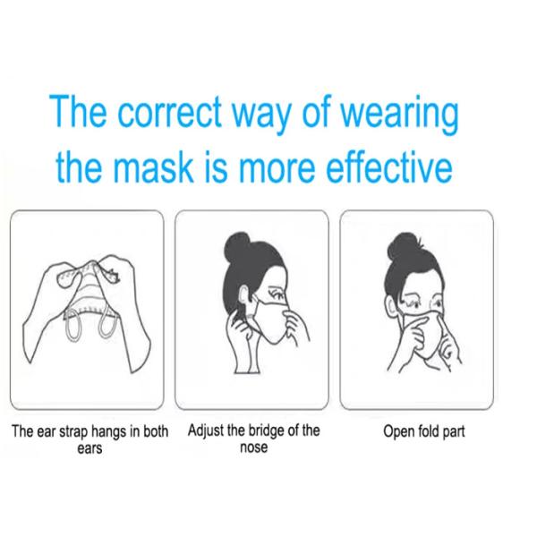 3 Plys Nonwoven Disposable Medical Masks , Doctor Face Mask Filter Rating 95%