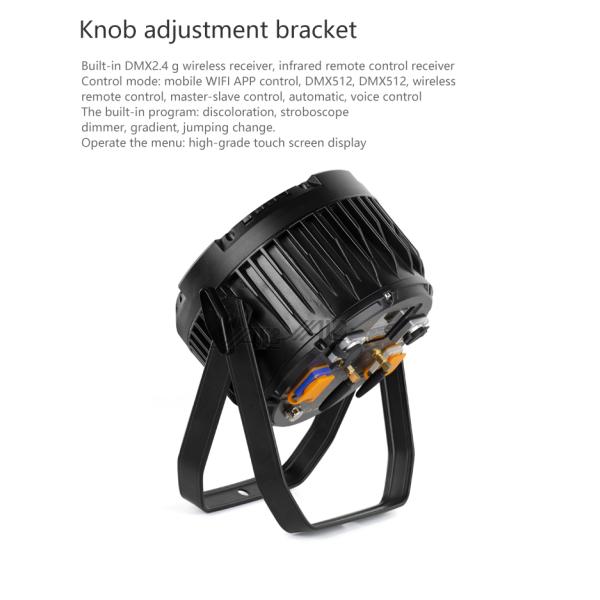 12PCS RGBWA + CRI 85 режима контроля УЛЬТРАФИОЛЕТОВОГО плоского света равенства СИД батареи ядровый активный