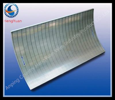 Filtro inoxidável curvado do painel do fio da cunha para o filtro líquido do volume de água