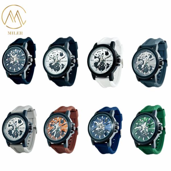 Women's Design Quartz Watch with Date Display and Durable Silicone Strap