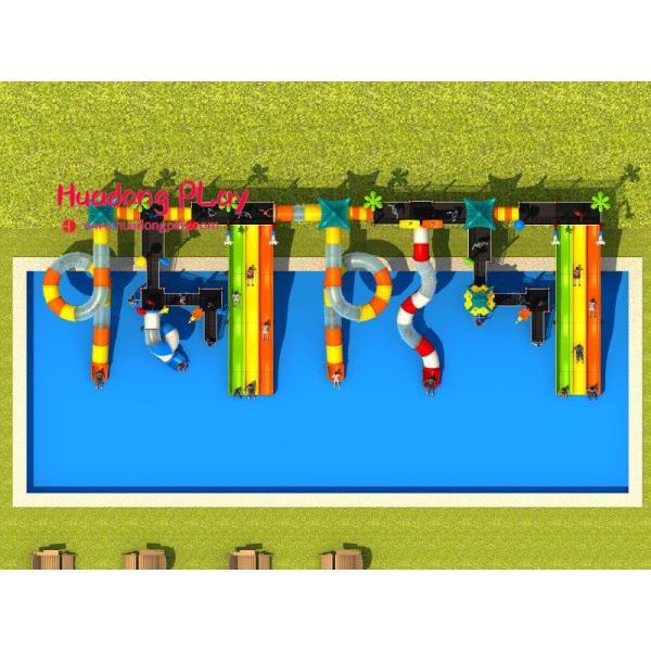 Adventurous Water Park Playground Equipment 2900*1020*710cm 100 CBM