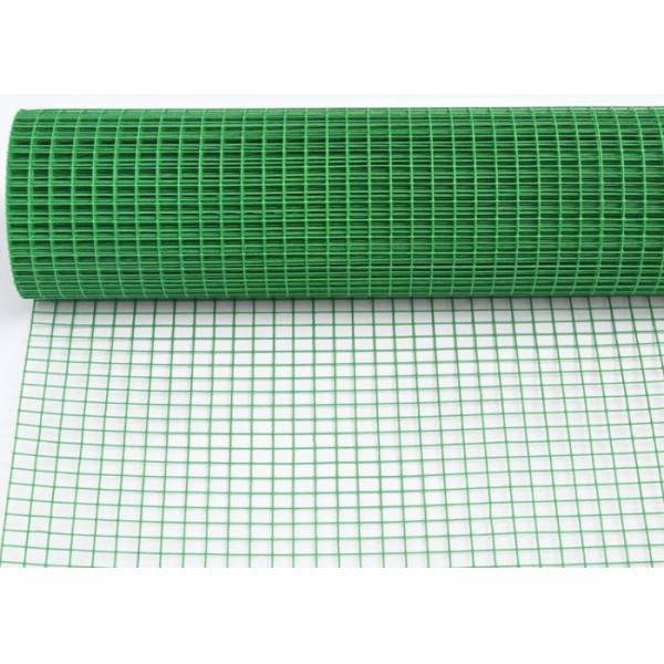 PVC Coated Square Hole Welded Wire Mesh with 1/4'' 3/8'' and 3/4'' Hole Sizes for Security Cages and Animal Enclosures