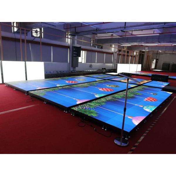 Indoor full color Portable LED Dance Floor Panel 4.81mm Pixel 500x500mm Cabinet