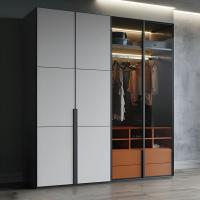 Vêtements haut de gamme Armoire Armoires personnalisées Chambre de lit de luxe Grande marche en bois dans le placard