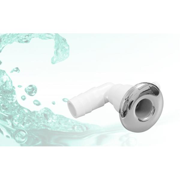 Silver Chrome Cover Uni - Directional Hot Tub Jets 100% Shut Off  Spa Cluster Series