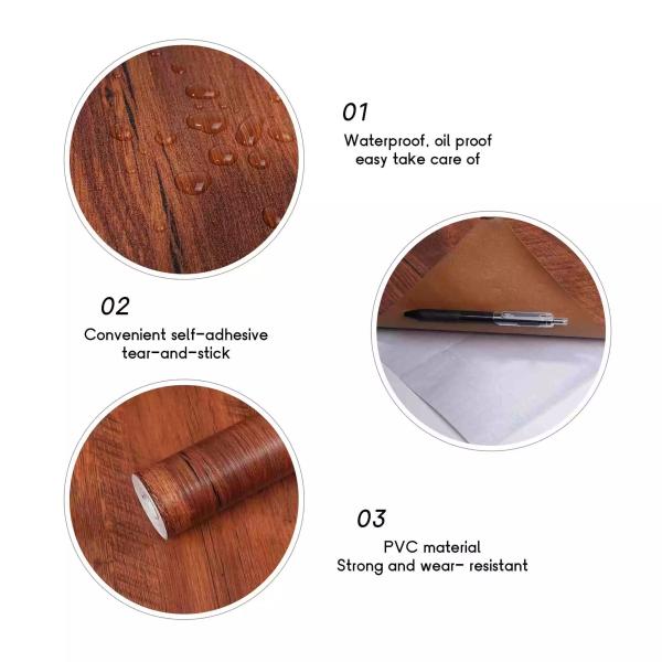 High-End Self-Adhesive PVC Decorative Film For Furniture Cover Renovation OEM Service