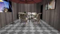 Matt Glazed Ceramic Rustic Tile Gray 40x40cm Indoor Wall Floor