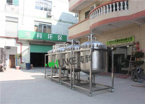 Cliente de tanque de armazenamento de aço inoxidável da água quente de alojamento de filtro do saco de 50000 litros 304/316