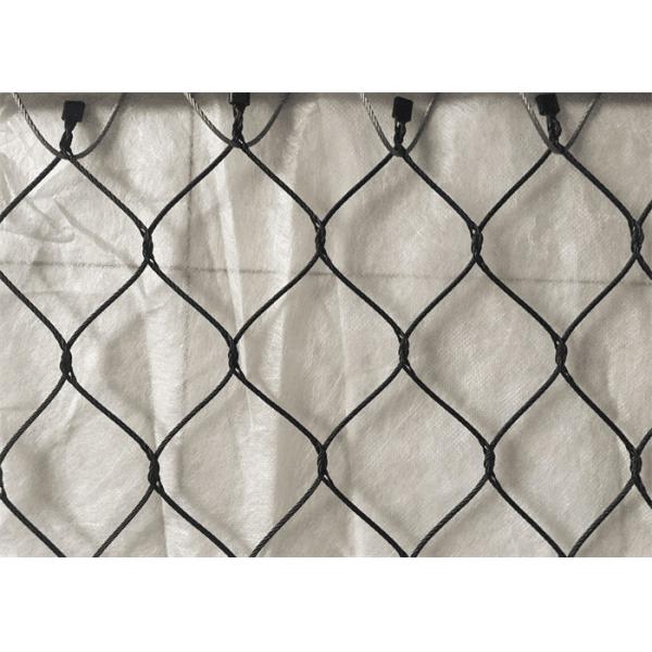 SS316 SS304 Black Oxide Wire Rope Mesh Hand Woven For Mariculture