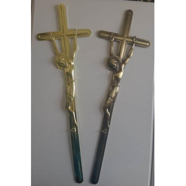 Крест и распятие Замак оцинковывают аксессуары Д007 55*17км украшения гроба сплава похоронные