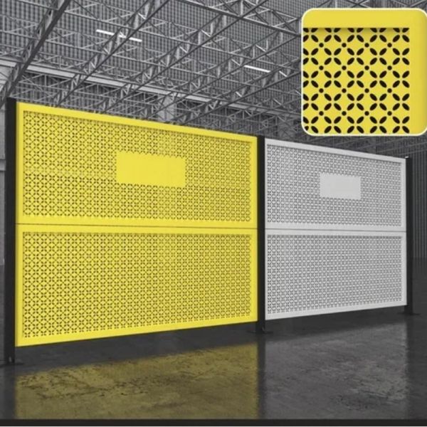 Perforated Metal Punched Plate Warehouse Fence For Separation