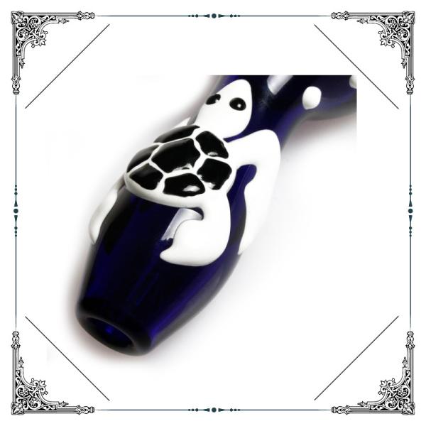 Tortoise Borosilicate Glass Hand Smoking Pipes Hand Tobacco Pipes Handpipes
