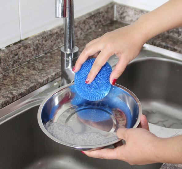 Wide Application Plastic Scouring Ball OEM / ODM Effective To Clean Away The Stains