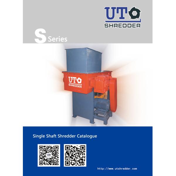 waste wood board /wood box / wood furniture Shredding machine, single shaft shredder