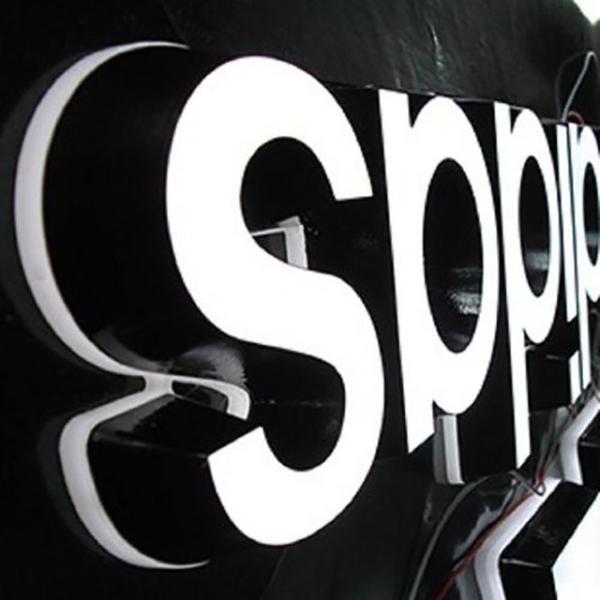 Hot sale shop 3d sign acrylic led sign front and backlit