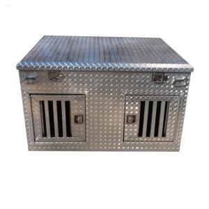 Caixa de Diamond Plate Aluminum Double Dog com compartimento do armazenamento