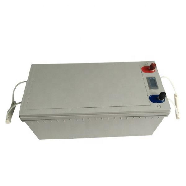 50Ah 48V LiFePO4 Lithium Battery Pack with LCD Capacity Display,Positive Negative Terminal Posts & RS485 Communication Wire for Off-Grid Solar Storage,CE Compliant Made in China