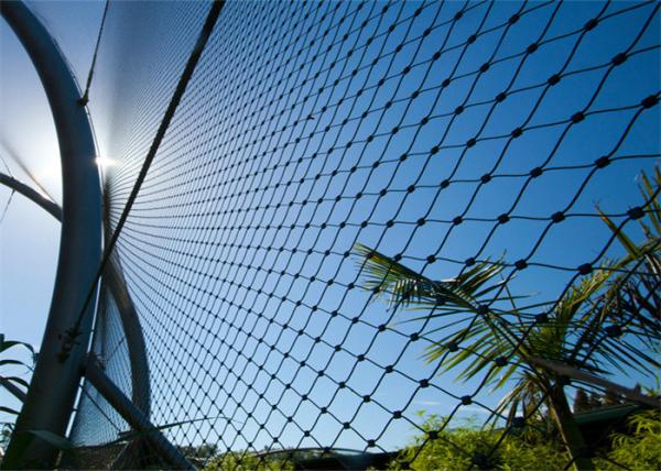 Soft Flex Black Oxidation Aisi304 Steel Rope Mesh Macaw Aviary Wire