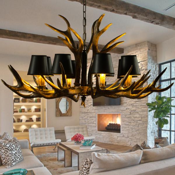 Horn chandelier lighting for indoor Cloth Shope Bar Lighting Fixtures (WH-AC-13)