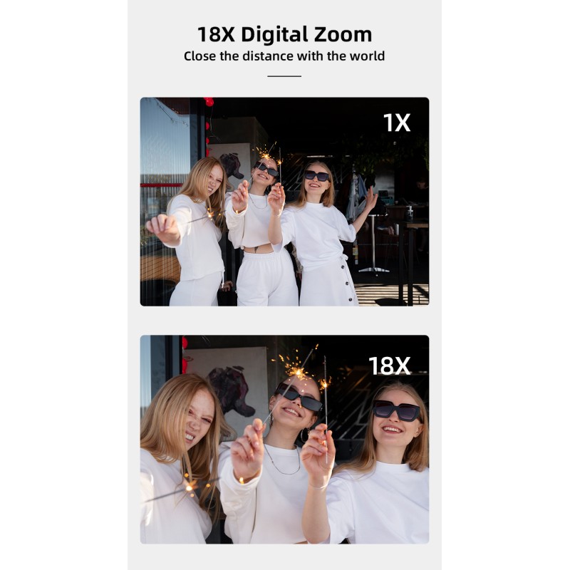 8K 70MP Professional Video Camera with 18X Zoom Anti-Shake WiFi Ideal for Vloggers Photographers and Beginners As Christmas Gift