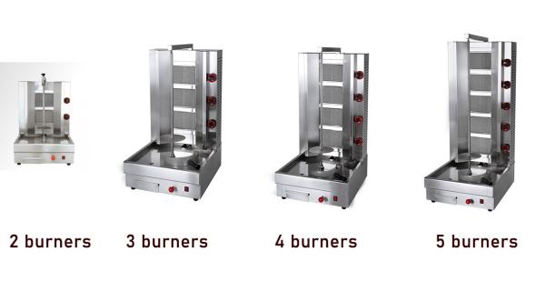 High Rigidity Gas Shawarma Equipment for Baking Meat in Commercial Hotel Kitchen