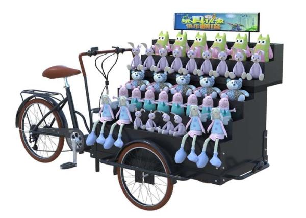 Branco de Flip Cover Retail Display Cart/preto/capacidade carga de Brown 300KG