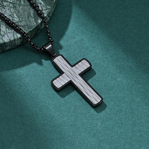 Fashion Stainless Steel Chain Necklace Men's Jewelry Gold Plated Spiral Pendant Necklaces for Men Hip Hop Party Anniversary Gift