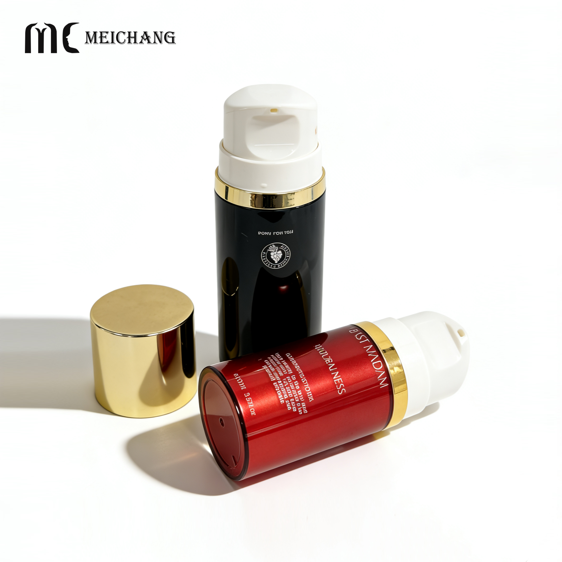 50ML & 80ML Double-Layer Acrylic Airless Pump Bottle with Customizable Packaging for Premium Skincare