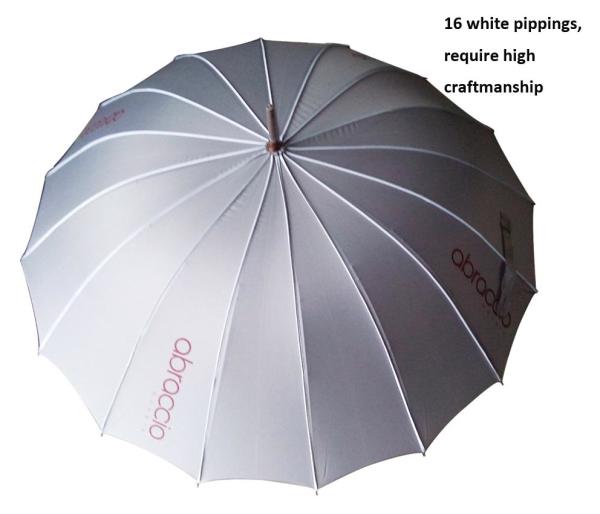 Guarda-chuvas Windproof do golfe do eixo de alumínio da BV 14mm