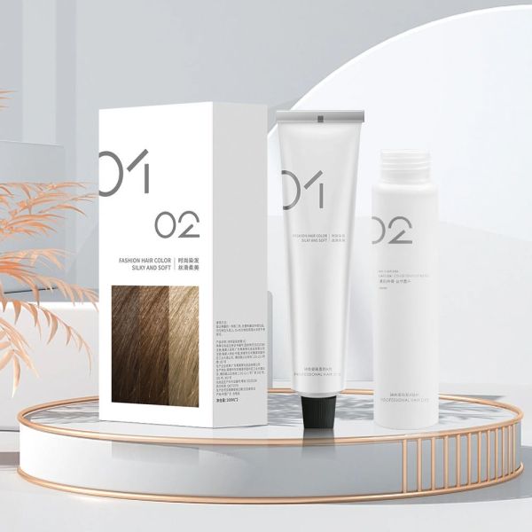 Ammonia Free Home Hair Dye Cream Kit 100ml with Preoxide Cream  OEM Hair Dye Factory Wholesale
