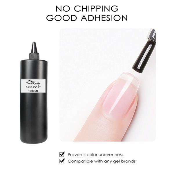 Gel Base and Top Coat No Wipe Eco-friendly Oem Factory Nails Gel Base Coat Top Coat Gel Nail Polish