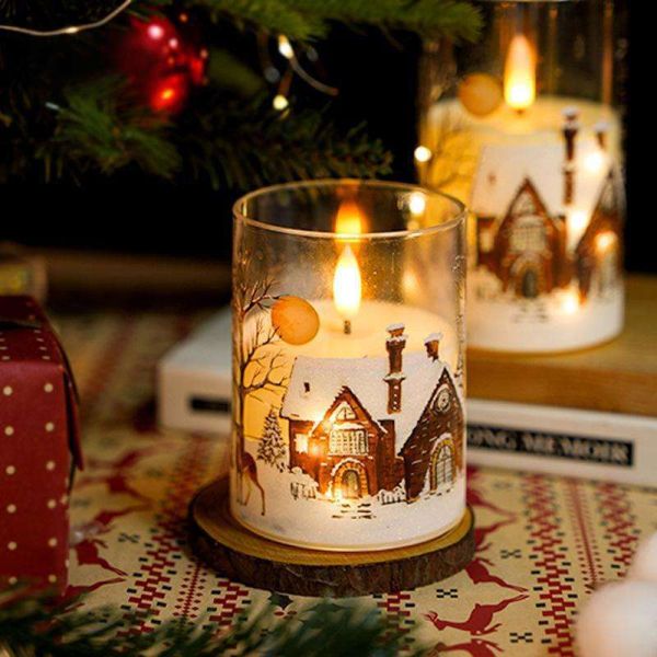 Remote Control Flameless LED Candles with Timer Function and Acrylic Plastic Shell for Safe Holiday Decor